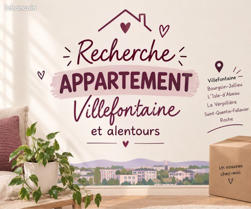 Appartement 2 pièces 45 m² · à Villefontaine · 45 m² · 600 €/mois