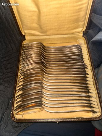 Ménagère 24 Pièces En Métal Argenté Apollo - Style Vintage 1920-1949