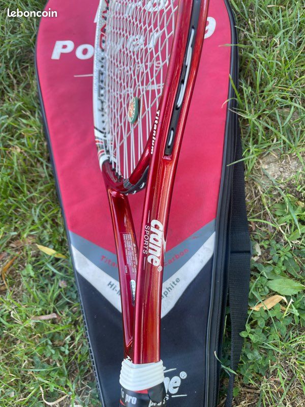 Raquette de tennis 270 g - TR 990 rouge/noir - Noir, Piment rouge
