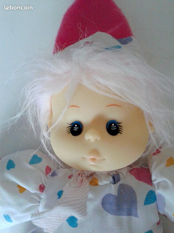 Ancien Poupon CULBUTO Clown – Poupée Vintage 27 Cm – À Restaurer