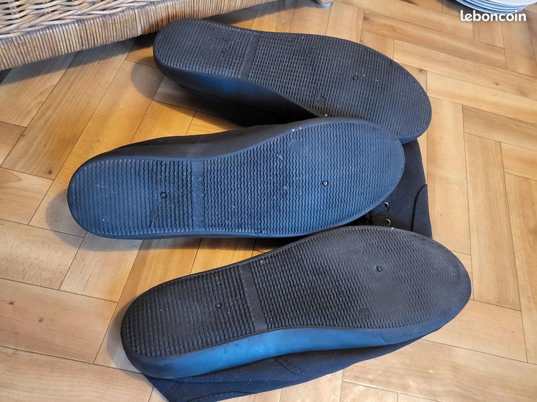 Deux Baskets en toile noires PRIMARK (image 6)
