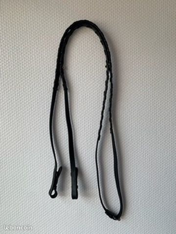 Rênes Allemandes en Cuir et Corde Canter