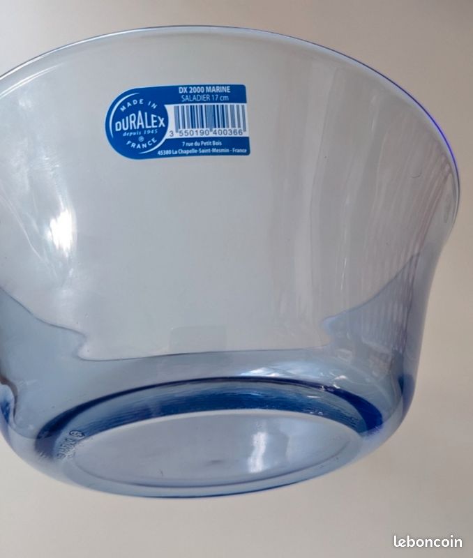 Saladier Duralex Transparent 17 Cm - Verre Trempé, Passe Au Lave-vaisselle