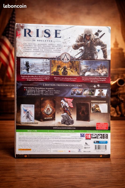 Jeu Xbox 360 Assassin's Creed III - Version Steelbook Complète FR - Bon état