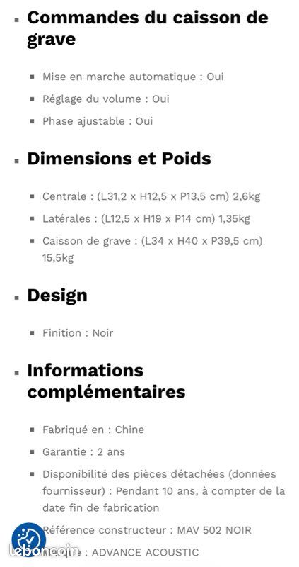 Pack enceinte home cinéma (image 3)