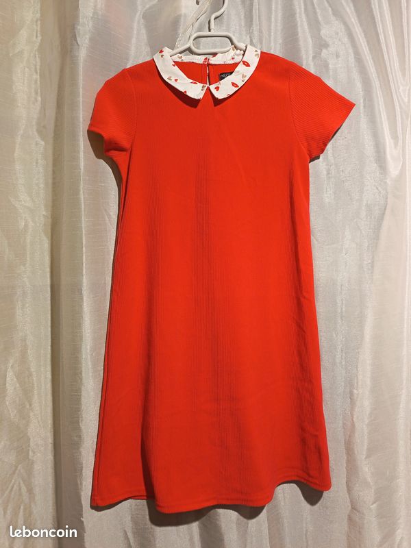 Robe Corail River Island - Taille 12 - Étincelante - Longueur Mini - Neuf Avec étiquettes