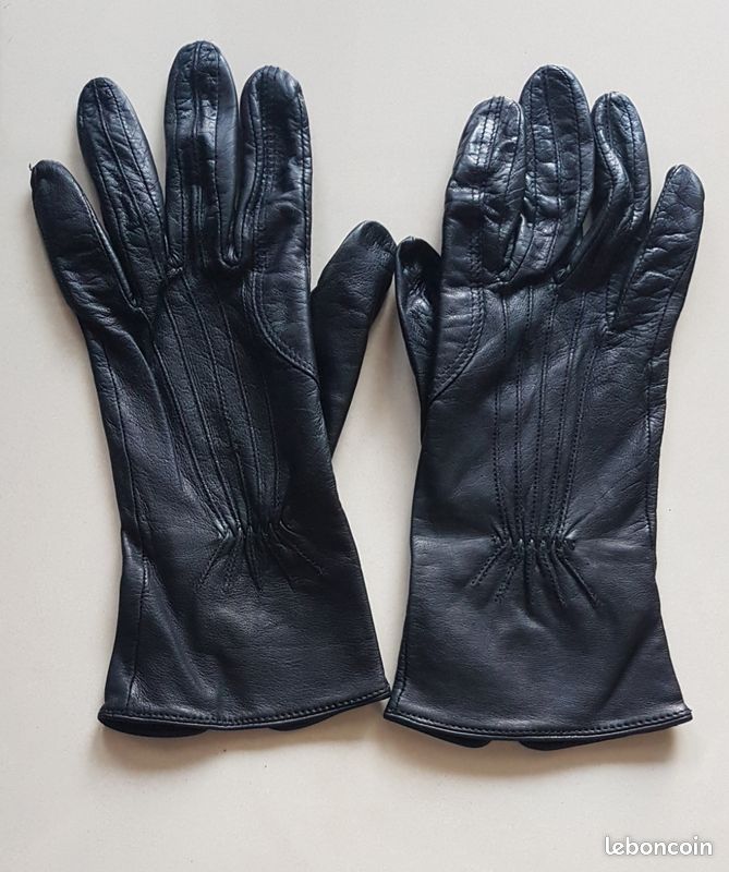 Gants en Cuir pour Femmes, Doublure Polaire Noire - Schwartz & von Halen