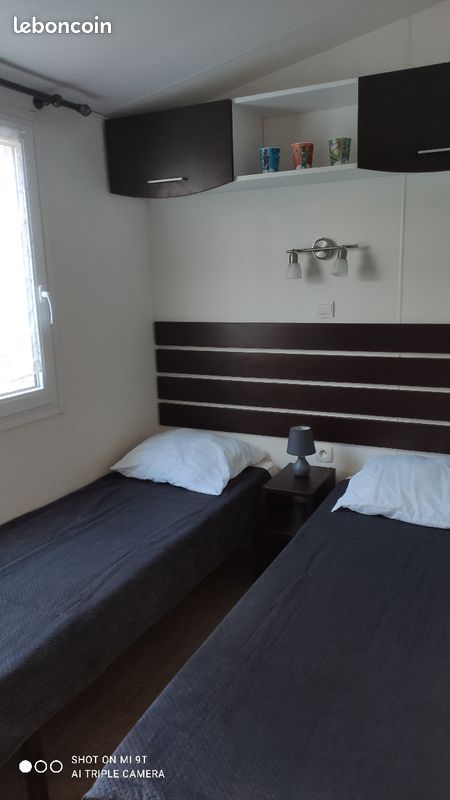 Camping 4* en bordure de la Méditerranée : Mobil Home climatisé tout confort pour 4/6 pers - 3ch (image 6)