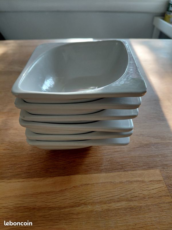 DOWAN Lot de 6 ramequins pour crème brûlée en porcelaine - Passe au