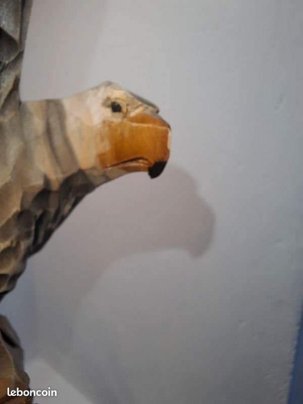 Pince à Cravate Vintage Plaque Or – Décor Aigle Rapace – Très Bon état