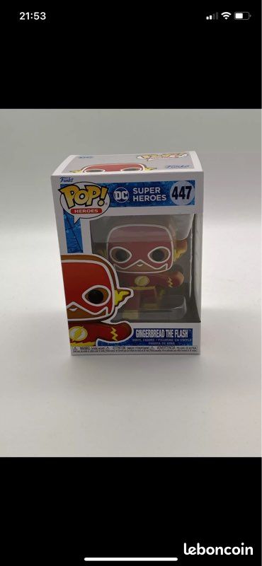 Funko pop dc super heroes gingerbread the flash 447 figurine en vinyle neuve (image 1)