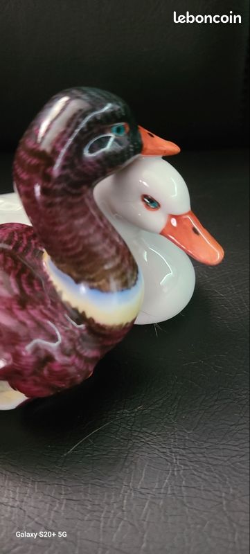 Magnifique couple de canards en porcelaine Herend Hongrie (image 11)
