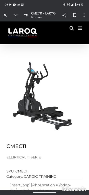 🚴‍♂️ Elliptique Professionnel LAROQ CMEC11 – Excellent État
