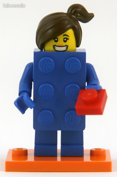 LEGO Collectible minifigures - Series 18-3 - Fille déguisée en brique LEGO - Neuf (image 1)