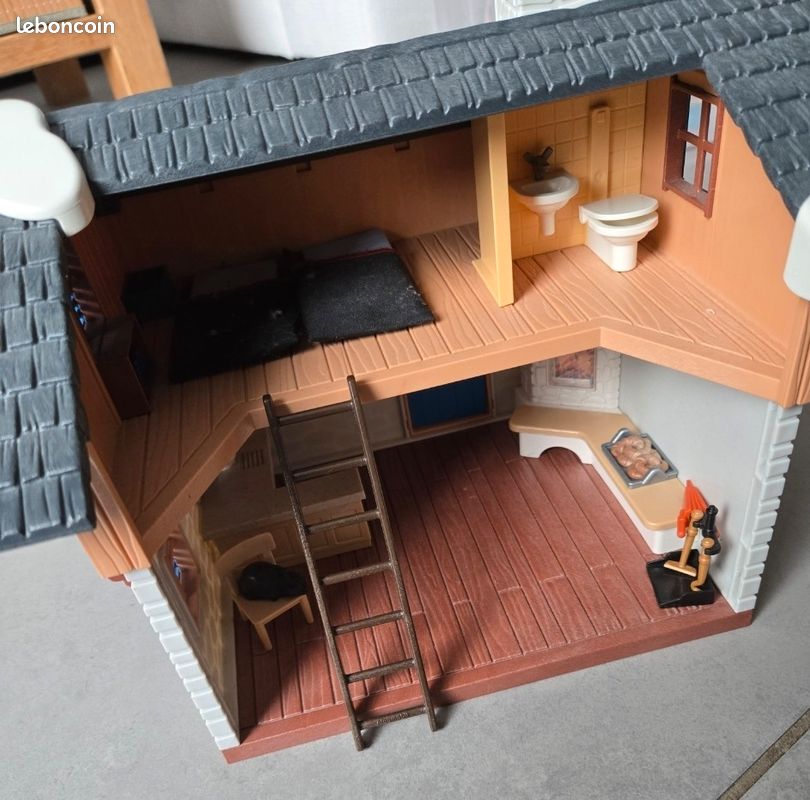 Playmobil 9280 - Chalet avec skieurs - playmobil | Rakuten