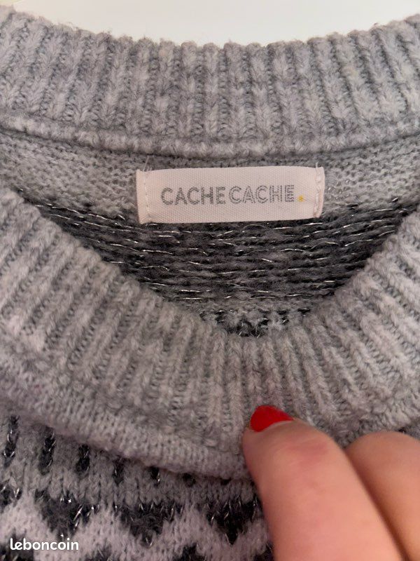 Robe pull grise (image 4)