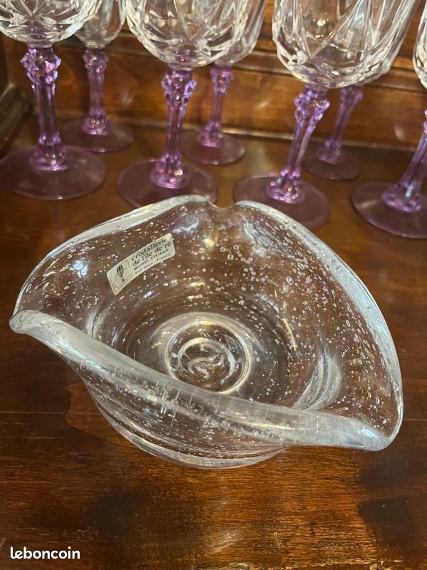 Vase en cristal artisanal – Michel Steiner (Île de Ré) (image 2)