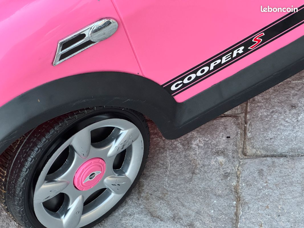 Voiture électrique Mini Cooper Rose (image 7)