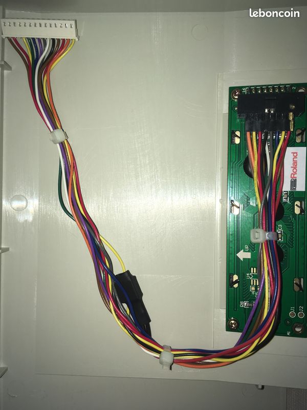 Écran LCD de remplacement Roland MC-500/mkII - Fond bleu et caractères blanc, connecteur 14 broches (image 8)