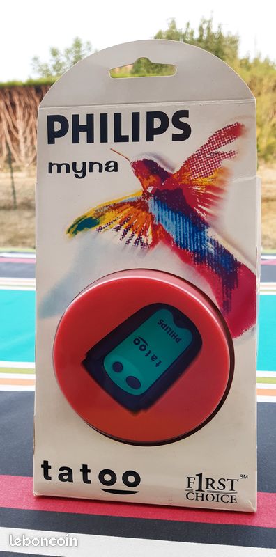 Tatoo Bipeur Philips Myna – 1996, France, Rouge, Neuf Sous Blister, Rare !