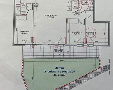 Appartement 399 000 € - 91 m²