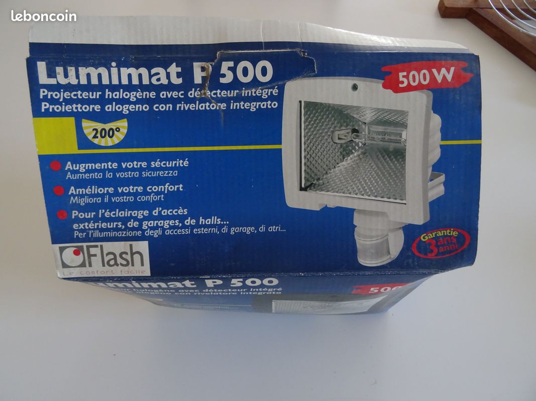 Vends projecteur halogene neuf avec detecteur integrer electrique (image 2)