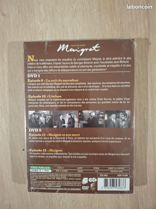 DVD Maigret Jean Richard le volume 1 _ 4 épisodes (image 2)