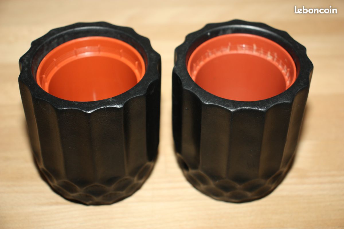 2 Petits cache-pot céramique noire plantes intérieur TBE (image 2)