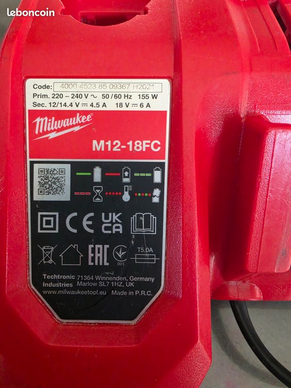 Chargeur milwaukee (image 2)