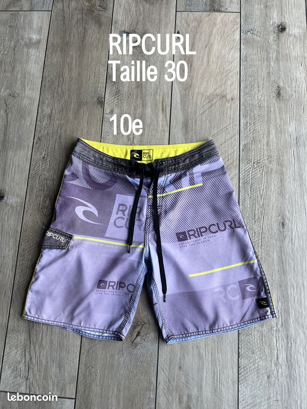 Short De Planche Rip Curl – Gris Camouflage – Neuf Avec étiquettes