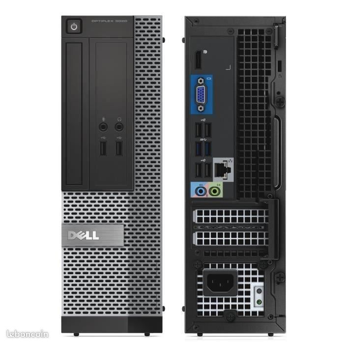 Pc de bureau DELL Optiplex 3020 MT i3 4è Gén 2 Go 500 Go