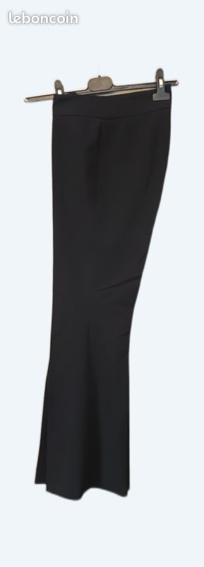 Pantalon chic noir femme T36 DUF77 (image 1)