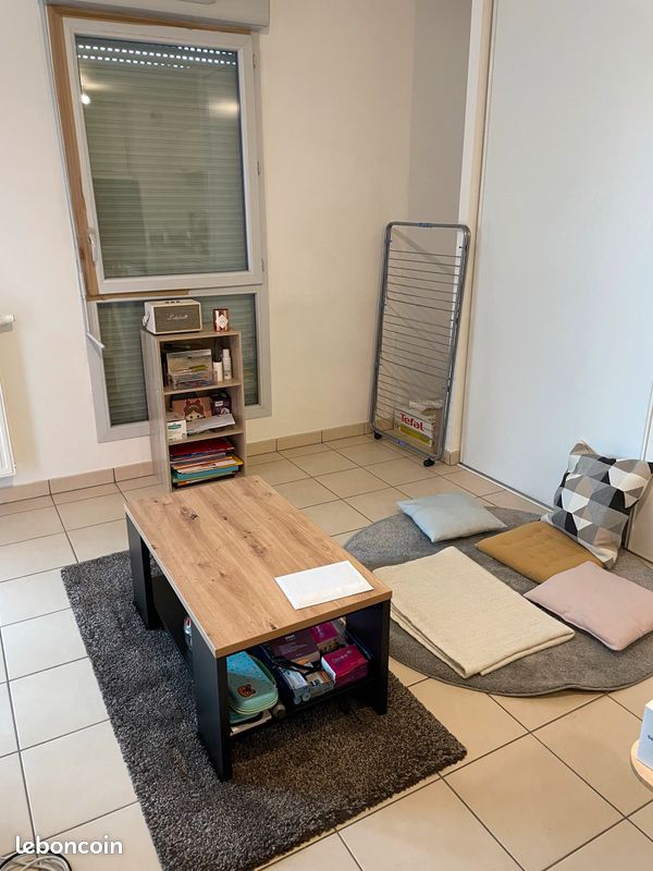 Table basse bois/noir BUT (image 4)