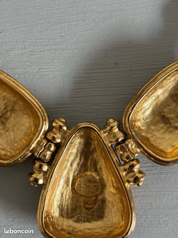 Boucles D'oreilles Clips Jean Louis Scherer - Doré, Vintage, Bon état
