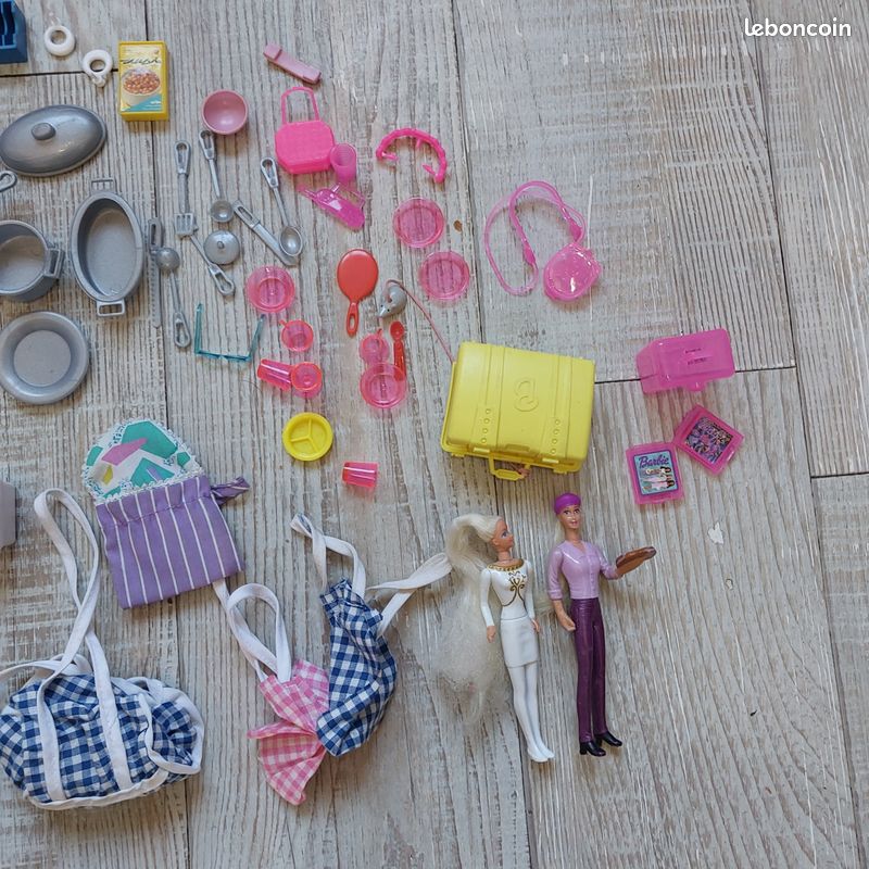 Lot Vêtements Barbie Vintage – Ski Shop / Ski Fun Années 90, Mattel