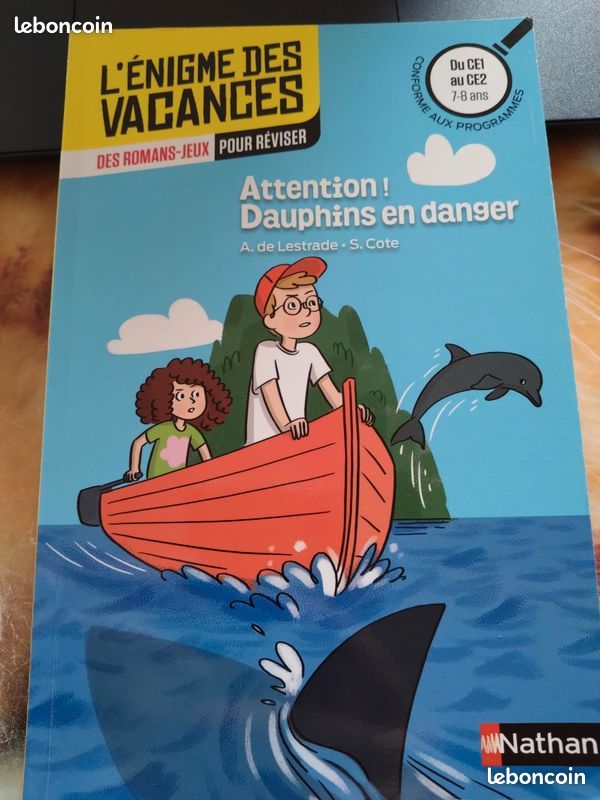 L'énigme des vacances Attention dauphins en danger - Du CE1 au CE2 ; 7/8 ans (image 1)