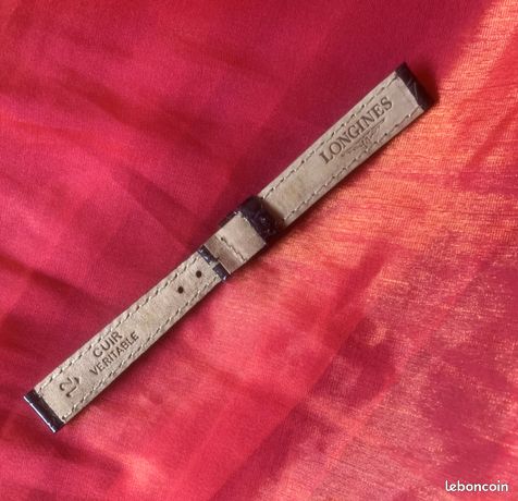 Bracelet Chopard En Cuir Avec Boucle Ardillon Plaqué Or - Largeur 12mm - Occasion - Style Vintage