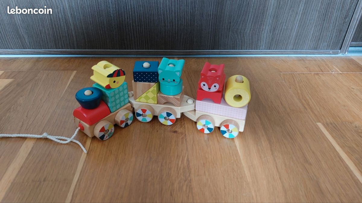 Train en bois bébé (image 3)