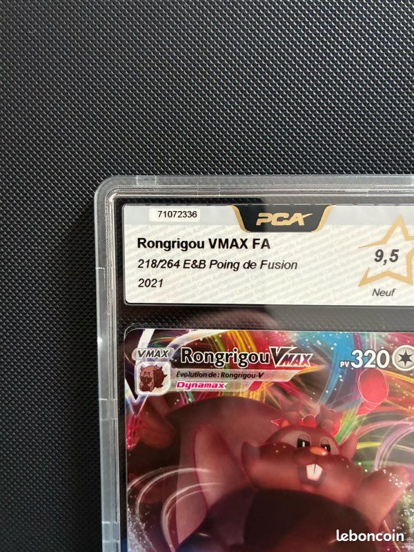 Carte Pokémon - Rongrigou Vmax 218/264 - E&B Poing de Fusion - FR - Collection Carte Pokémon - Rongrigou Vmax 218/264 - E&B Poing de Fusion - FR - Collection
