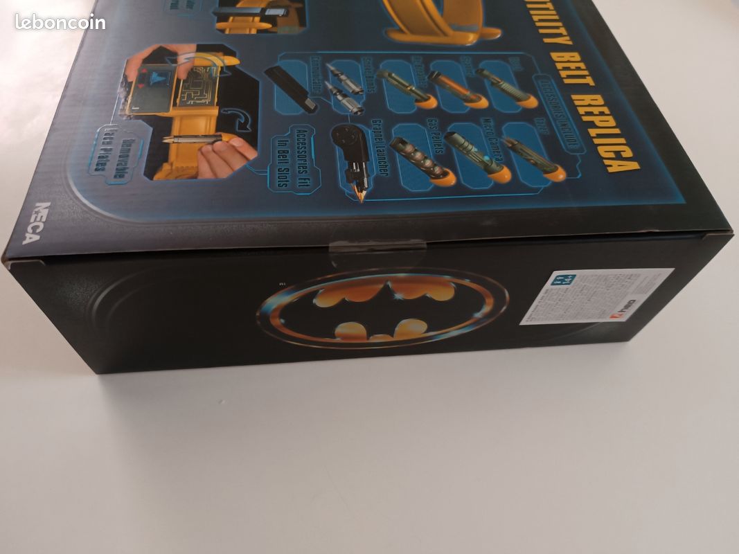 Boucle De Ceinture Batman Logo DC Comics - Jaune Et Noir Métal - Occasion