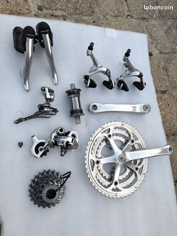 Pédalier Campagnolo Gran Sport Vintage - Manivelles Acier 170 Mm - Double Plateau - Italie