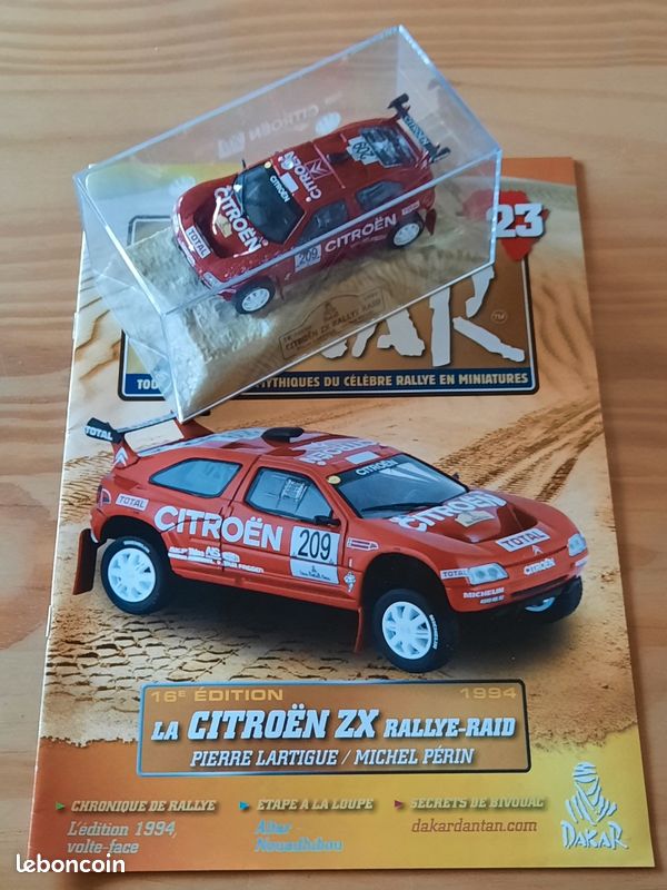 Miniature Starter CITROEN ZX N°201 - Winner Paris-Dakar 1996 - 1/43