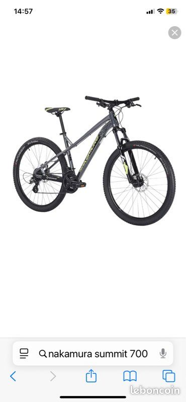 Intersport Nakamura Summit 700 Vert Vtt Nakamura Summit 700 Promo
