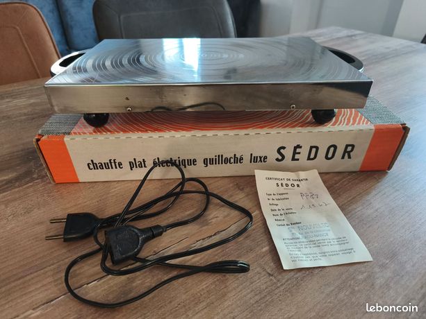 CHAUFFE PLAT VINTAGE ELECTRIQUE GUILLOCHE LUXE SEDOR 300W Marseille 13011