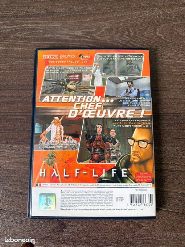 Half life ps2 d'occasion - Jeux vidéo Half life ps2 d'occasion - Jeux vidéo