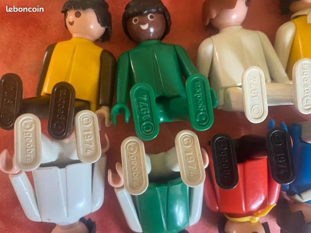 Lot ancien playmobil personnages et animaux 1974 - Jeux & Jouets