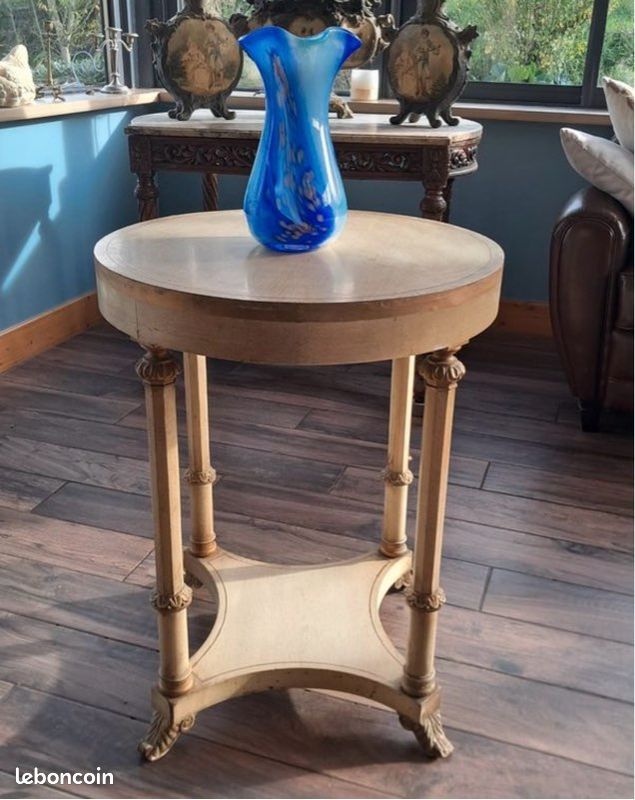 Petit guéridon en bois style Directoire (image 7)