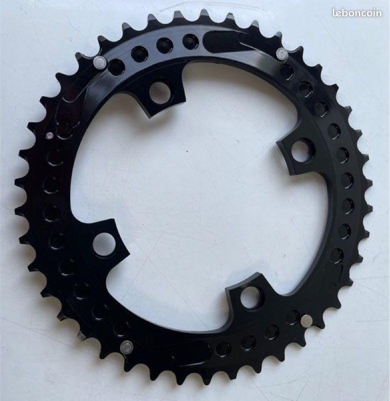 Plateau SX-FORCE 42 Dents CNC - Argenté, 4 Troux Entraxe 104 BCD, Neuf Pour VTT