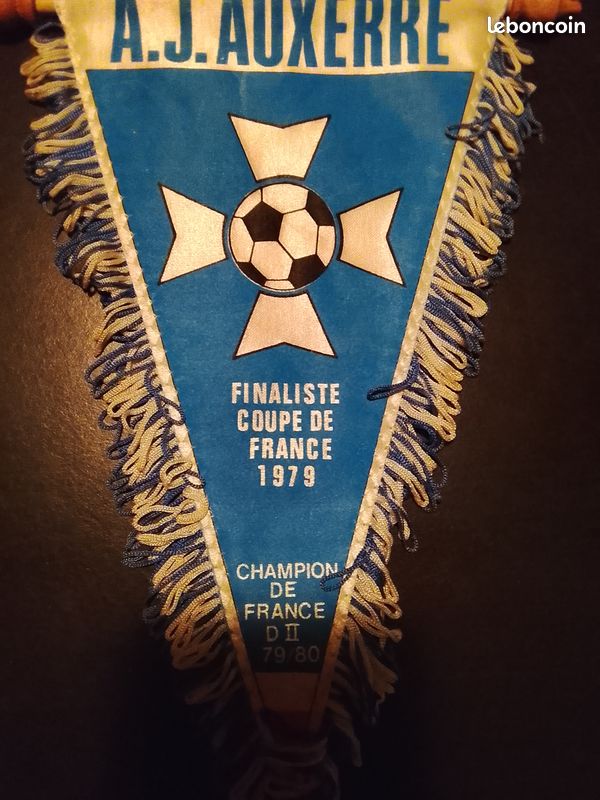 ÉCHARPE AJA AUXERRE doublé 1996 Champion de France Division 1 Coupe de France EUR 29,90 - FR