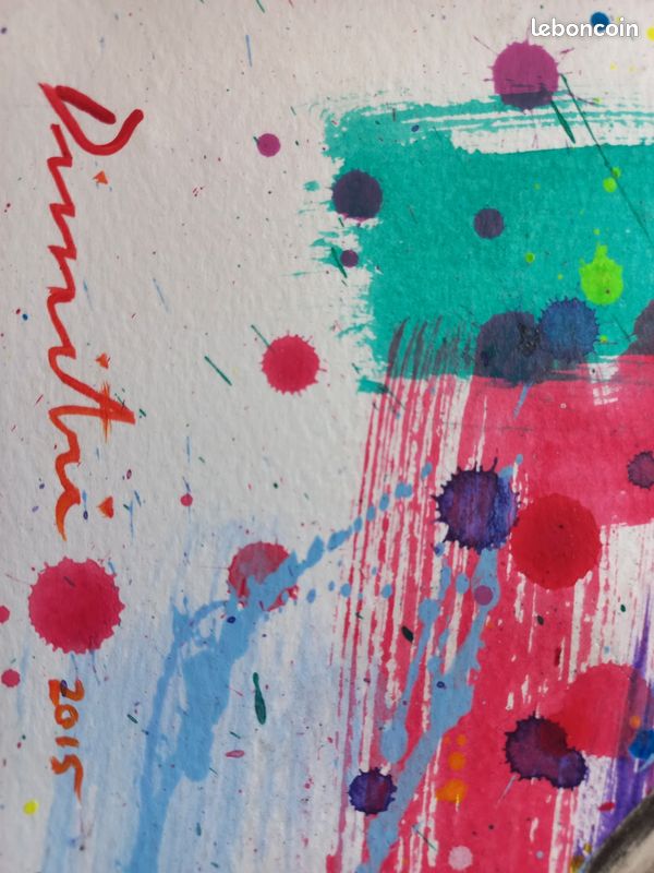 Peinture signée - Superman and Madonna - 2015 (image 4)